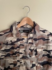 Zara army giacca jacket giacchetta donna XS mex 24 verde militare