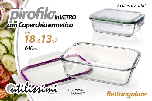 Pirofila forno frigo vetro