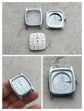 70s UNIVERSAL GENEVE QUARTZ 842145 CAL. 1-43 WATCH CASE, DIAL,CROWN,HANDS NOS