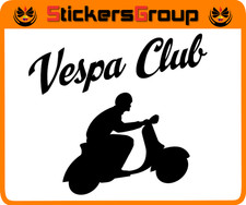 ADESIVO VESPA CLUB TUNING SCOOTER CASCO MOTO AUTO
