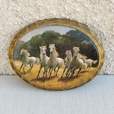 QUADRO OVALE DIPINTO  AD OLIO