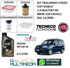 KIT TAGLIANDO 4 FILTRI E OLIO