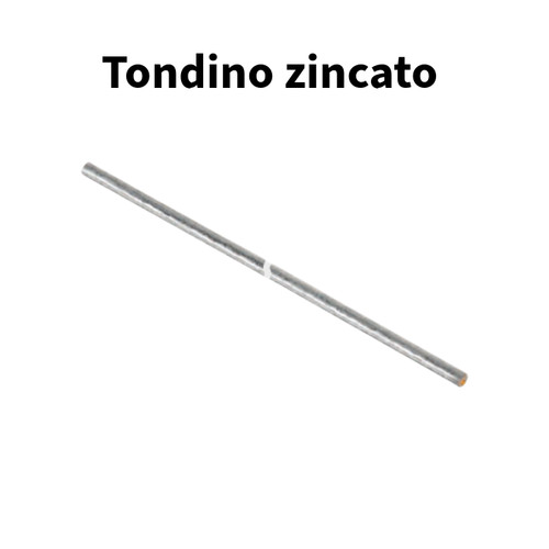 Tondino ferro zincato - in,