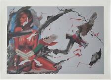 Giorgio CHIESI (1941) SERIGRAFIA su tela OPERA GRAFICA FIRMATO A MATITA cm 50x70