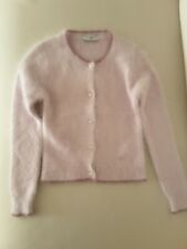 Cardigan Monnalisa rosa bimba angora con bottoni perlati taglia 6 anni nuov