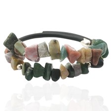 Women Rubber Bracelet 2 Strand