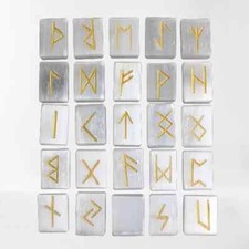 Set rune cubo selenite - di,