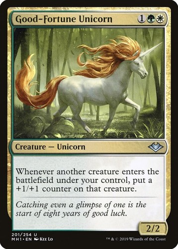 Good fortune unicorn - good-fortune, modern