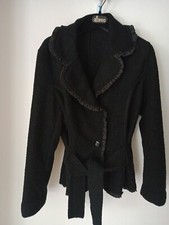 Giacca in lana cotta, con