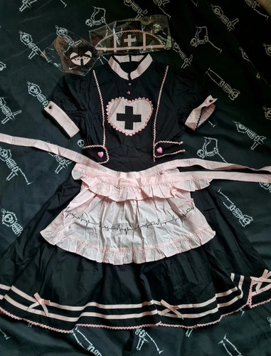 Lolita wardrobe black - lolita, pink