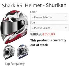 Shark RSI SHURIKEN motorcycle