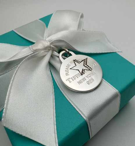 Ciondolo tondo stella - , tiffany