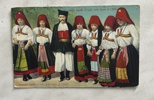 CARTOLINA COSTUMI SARDI - IL BALLO DELLE DONNE DI OLLOLAI FP VIAGGIATA 