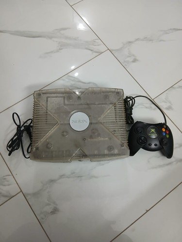 Console xbox originale crystal - console,