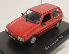 FIAT UNO TURBO I.E. 1 SERIE MK1 1988 IXO-MODELS 1/43 RED/ROSSO ITALY OLD STOCK
