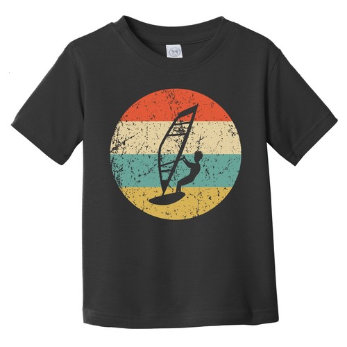 Retro windsurfer icon - retro,