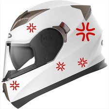 L123 Kit 10 Adesivi Decalcomanie Casco moto serbatoio angry funny stickers