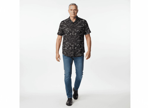 Camicia stampata manica corta