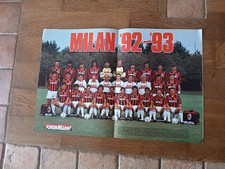 Poster milan 1992 ottimo - milan, 93=ottimo