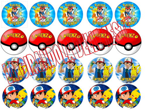 20pz pokemon cupcakes copri - 20pz, /