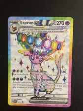 Carta Pokemon Espeon Ex SVP 175 Black Star promo Evoluzioni Prismatiche NUOVA