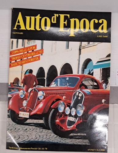 Auto epoca gennaio 1989 - gennaio,