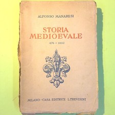 STORIA MEDIOEVALE VOLUME PRIMO MANARESI TREVISINI 1933