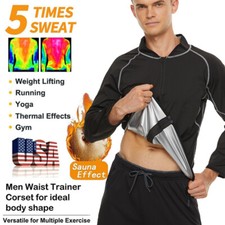 Chaqueta de sauna para hombre - Top de compressione que atrapa el sudor