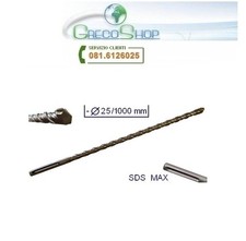 Punta gigante a doppia elica 1000mm SDS MAX 25 mm per muro/cemento/calcestruzzo