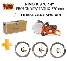 husqvarna k 970 ring mototroncatrice c/disco e set dischi CD cod 967272301