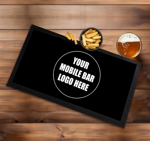 Personalised mobile bar mat - personalised,