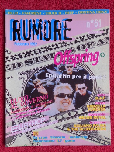 Rivista rumore 1997 - rumore, blur
