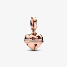 Charm Pandora Campanella Pendente 782376C00 Ciondolo lega Oro Rosa Nuovo