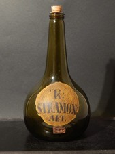 HOLMEGAARD FARMACIA BOTTIGLIA VETRO SOFFIATO VERDE DECORATA A MANO TR STRAMON