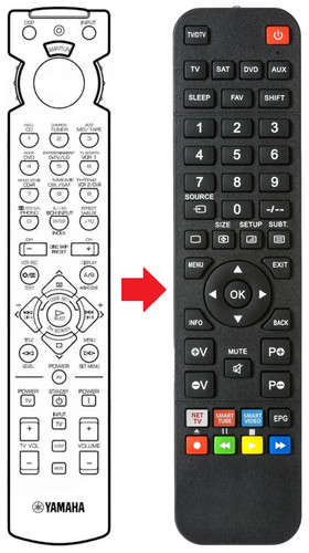 Telecomando adatto per yamaha - telecomando,