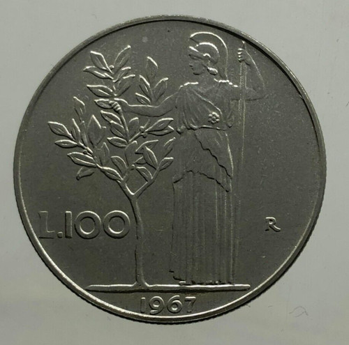 100 lire minerva tipo 1967 - 100,