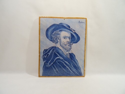 Antico quadro targa ceramica - antico,