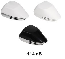 TROMBA IN ABS DA ESTERNO CON STAFFA DI FISSAGGIO - 3 MODELLI - 114 DB - NAUTICA