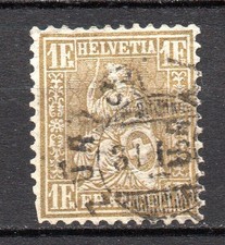 Svizzera 44 Helvetia seduta su