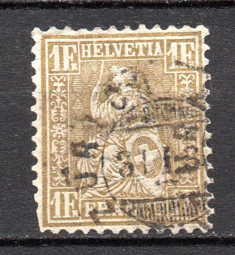 Svizzera helvetia seduta su - svizzera,