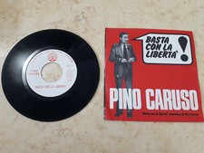 PINO CARUSO DUO DI PIADENA 7" BASTA CON LA LIBERTA PSI 45 GIRI ITALY SSP4 