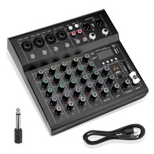 Mixer Audio 6 Canali Console