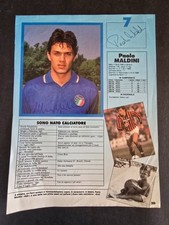doppio autografo originale Paolo Maldini Pietro Vierchowod su ritaglio