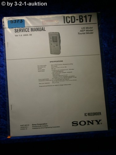 Manuale servizio sony - servizio,