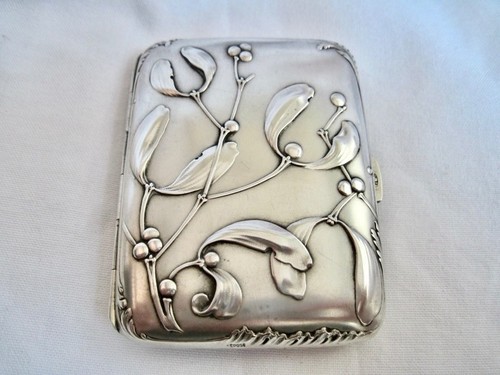 étui cigarettes art nouveau - cigarettes,