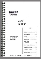 FIAT 45-66 45-66 DT  WORKSHOP