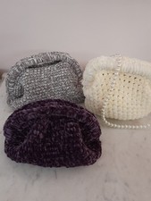 3 borse clutch fatte a mano