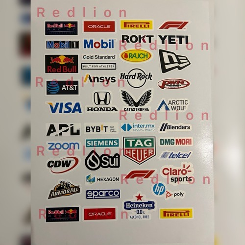 Red bull 2024 sponsor adesivi - 2024, sponsor,
