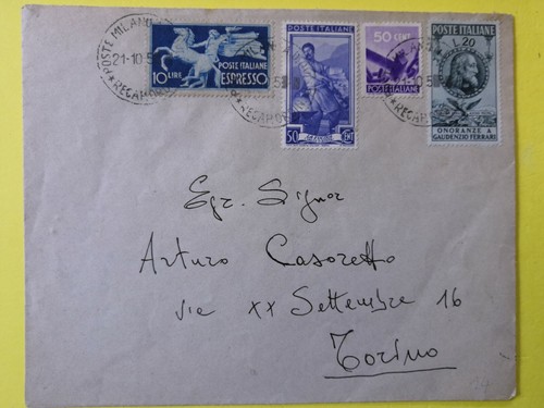 1953 lettera con - 1953.,