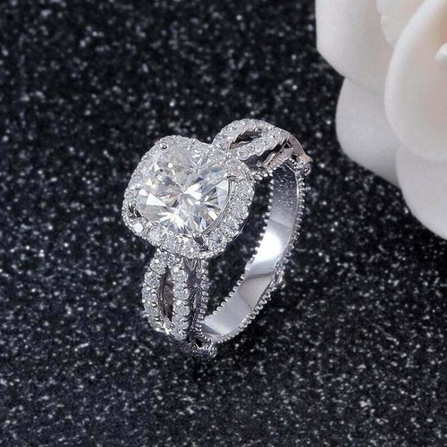 Anello fidanzamento aureola - di,